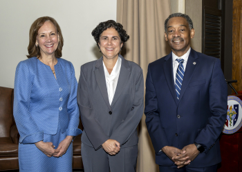 Dr. Bader, Ms. Orsega, and Dr. Woodson